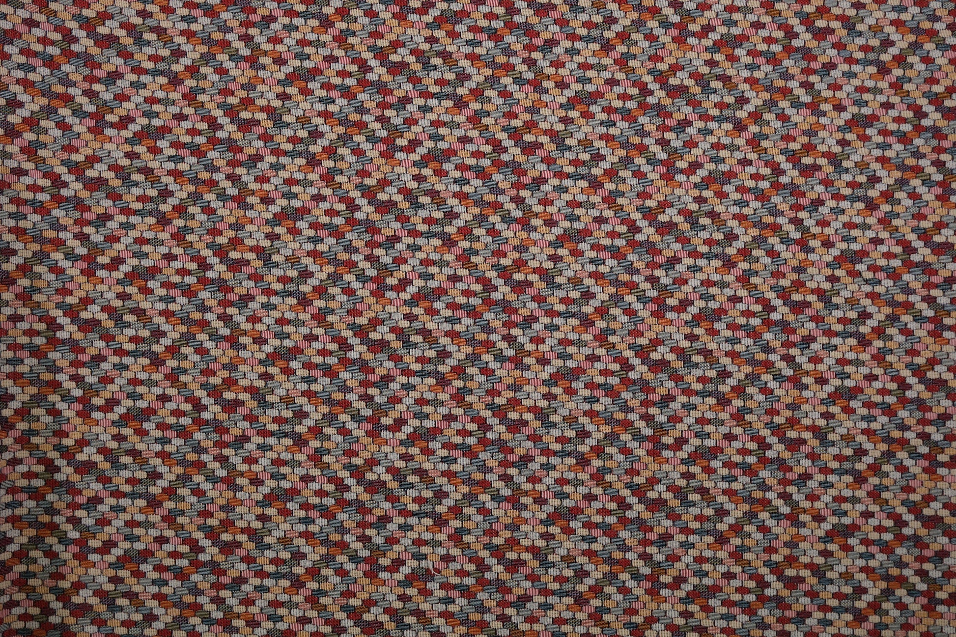 Möbelstoff Hexagon Mosaik multicolor – moderner Polsterstoff