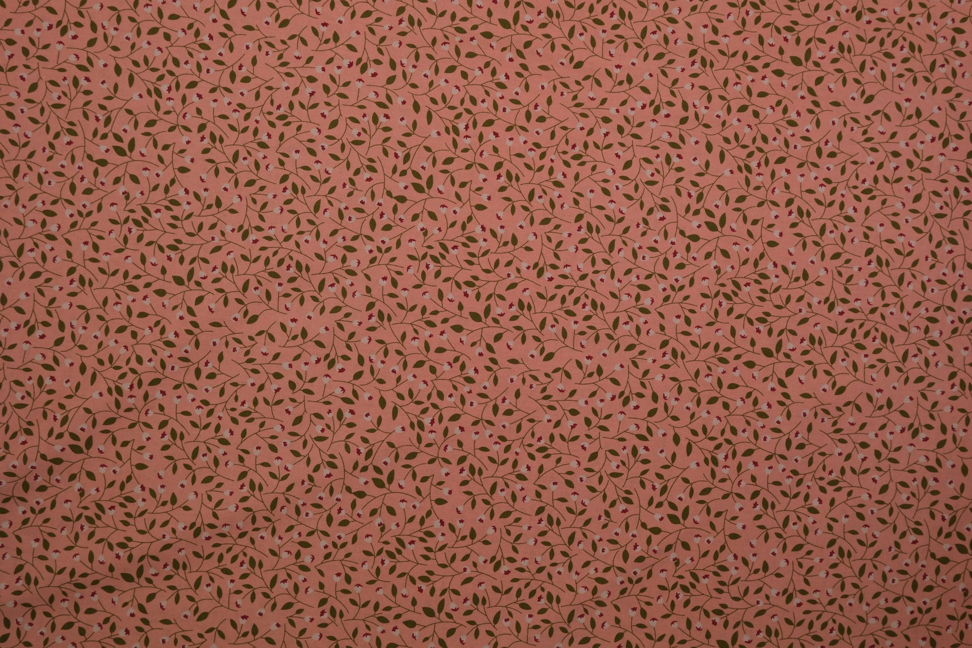 Baumwollstoff Ranken Rosa – Nahaufnahme des Rankenmusters