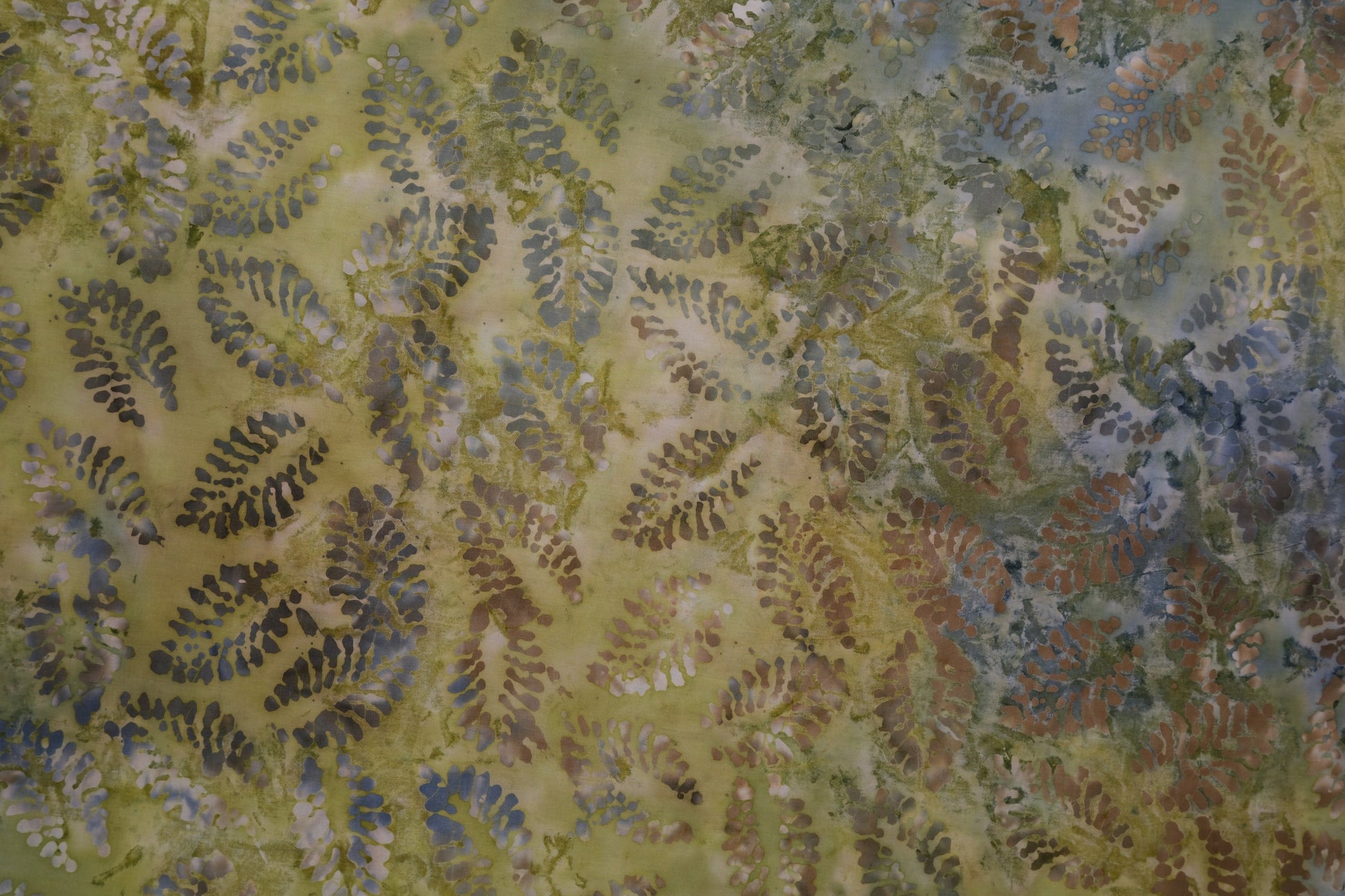 Batikstoff Grün Blau – hochwertige Baumwolle mit künstlerischem Farbverlauf