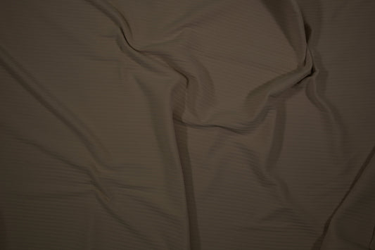 Weicher Rip Jersey in Braun mit feiner Struktur