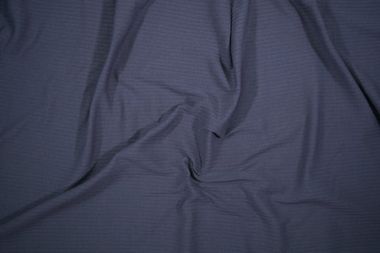 Rip Jersey in Dunkelblau mit feiner Rippstruktur