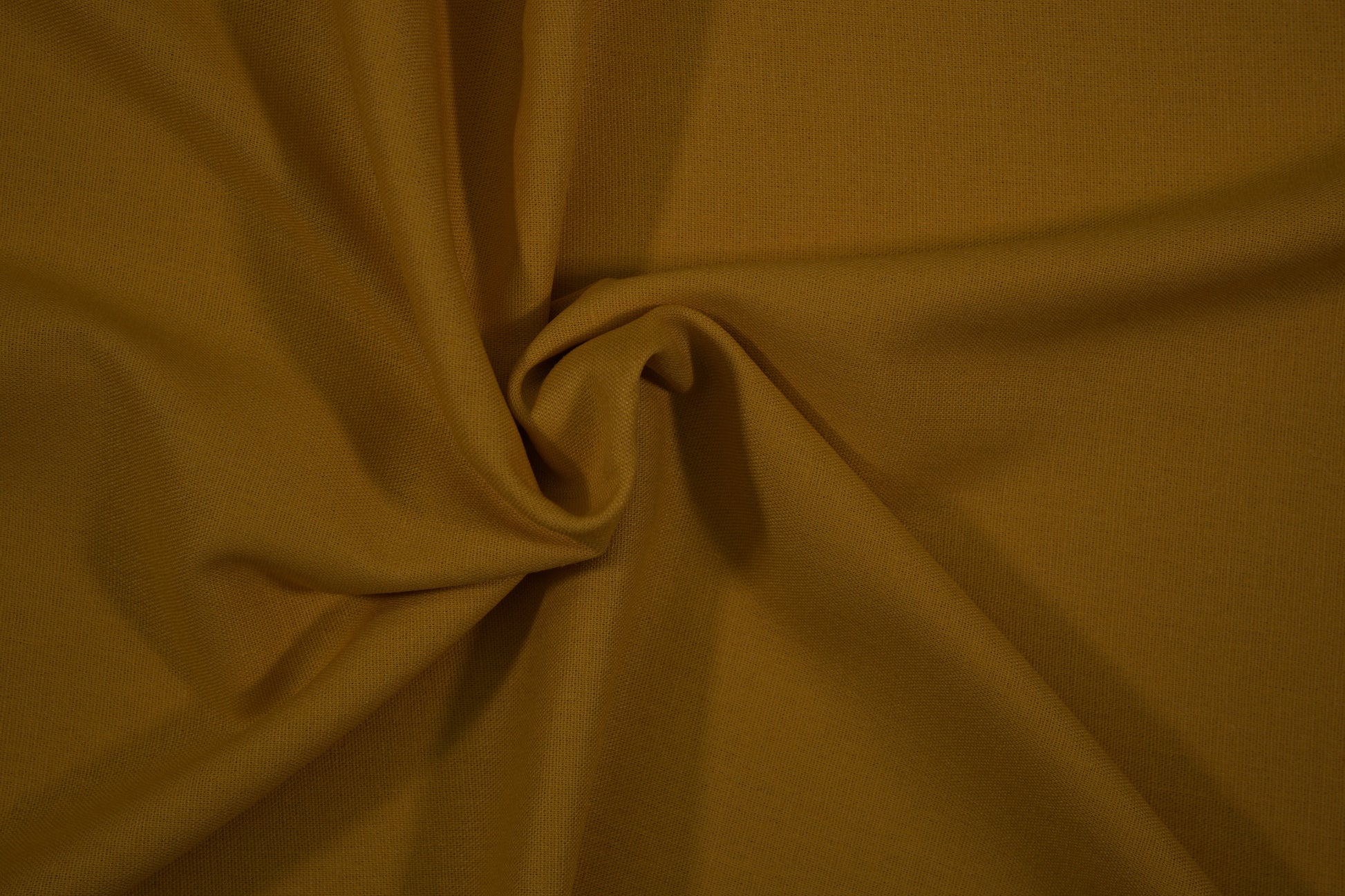 Leinen Viskose Stoff Senf – natürliche Struktur