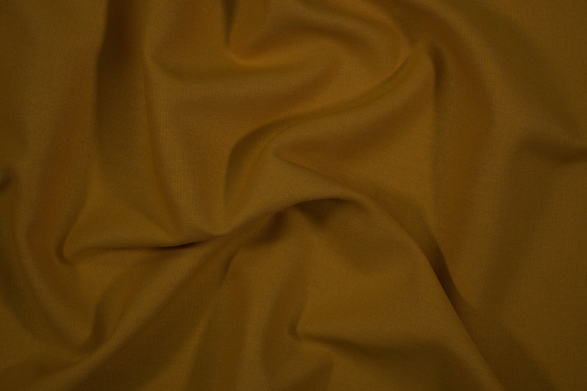 Detailansicht Leinen Viskose Senf