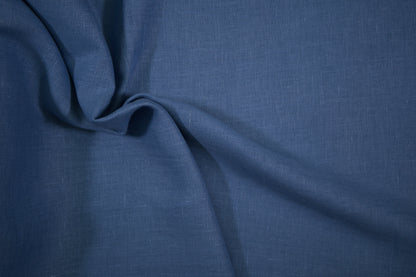 Uni Leinen Hellblau – Detailaufnahme der Stoffstruktur