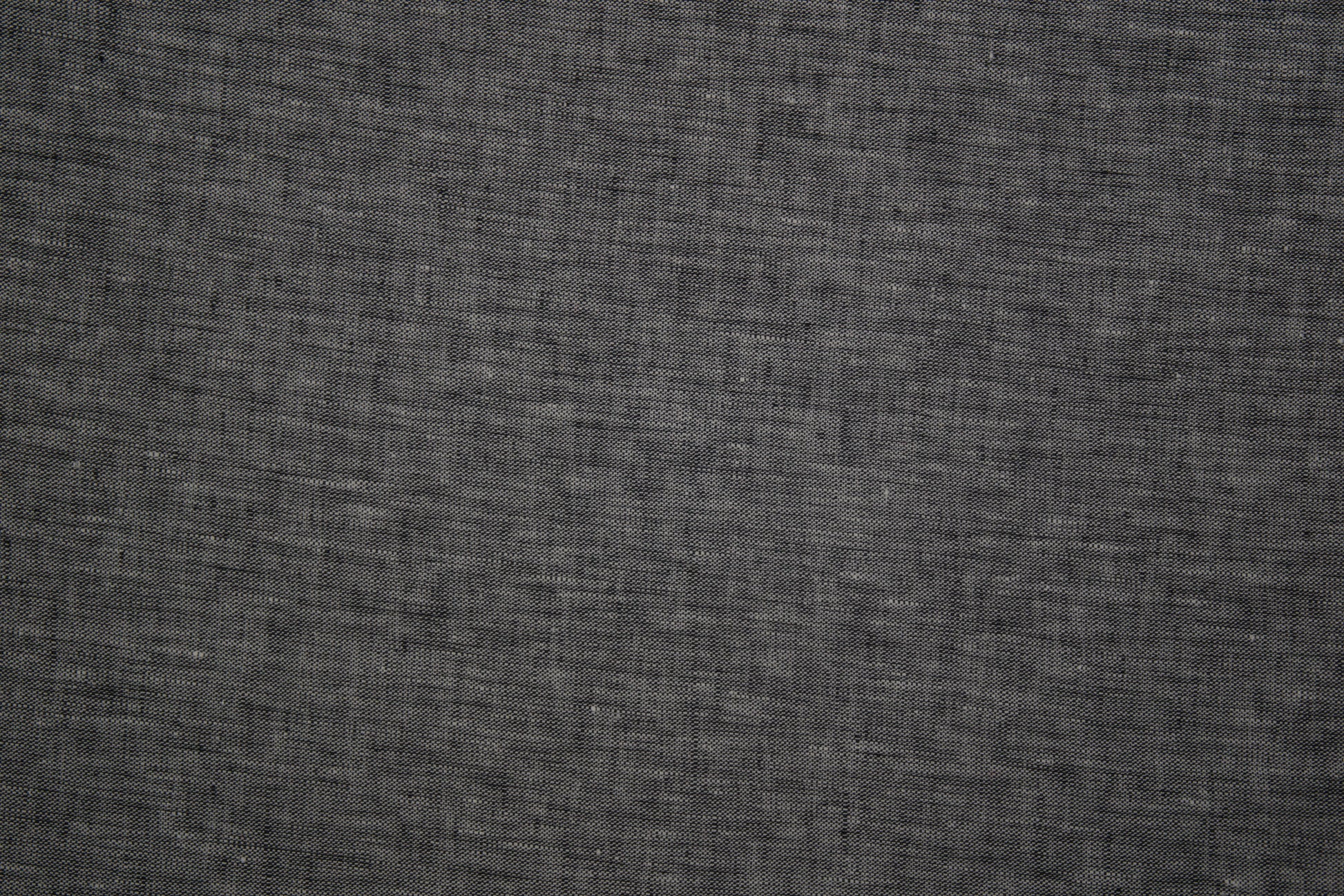 Anthrazit-melierter Leinenstoff – 140 cm breit