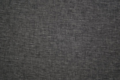 Anthrazit-melierter Leinenstoff – 140 cm breit