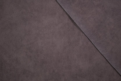 Möbel-Kunstleder in dunklem Taupe – matter Polsterstoff in moderner Lederoptik Detailaufnahme der Stoffstruktur
