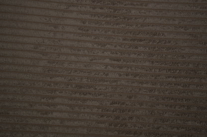 Cord Möbelstoff in Taupe mit weicher Rippenstruktur 140 cm breit Meterware