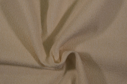 Heller Bouclé Möbelstoff in Creme – strukturierter Polsterstoff für moderne Wohnräume