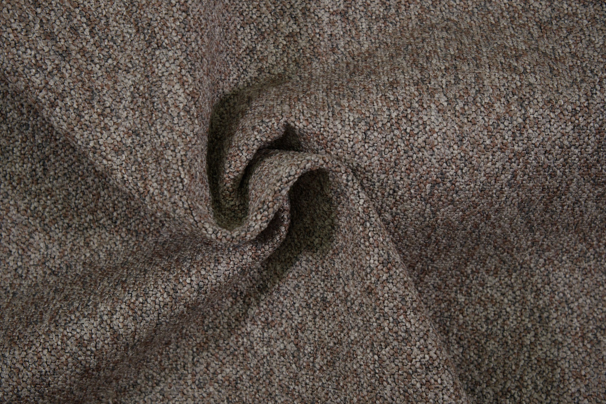 Bouclé Möbelstoff in naturfarbener Beige-Grau-Melange – robuster Polsterstoff