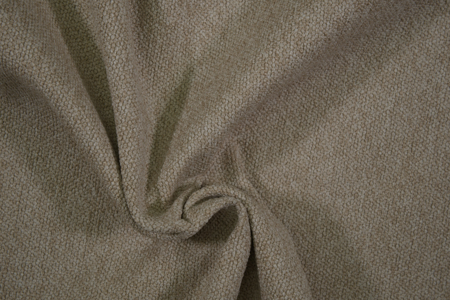 Möbelstoff Bouclé in Sandbeige – strukturierter Polsterstoff für Sofa und Sessel