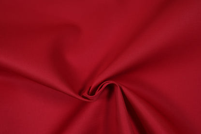 Baumwollstoff in leuchtendem Rot – ideal für Arbeitsjacken