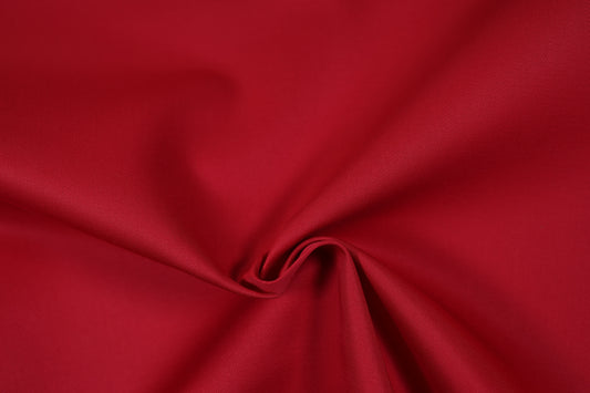 Baumwollstoff in leuchtendem Rot – ideal für Arbeitsjacken
