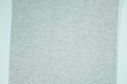 Weicher Bündchenstoff in Hellgrau – ideal für Baby- und Freizeitmode