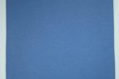 Dehnbarer Stoff für Bündchen in klassischem Jeansblau