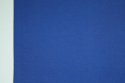 Bündchenstoff Baumwolle in intensivem Royalblau – elastisch und langlebig 34cm breit