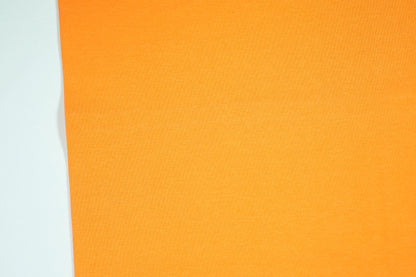 Orangefarbener Bündchenstoff aus Baumwolle – elastisch und farbintensiv 34cm breit