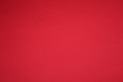 Weicher Baumwolljersey in leuchtendem Rot
