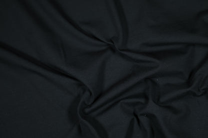 Basic Jersey Stoff in Schwarz für Kleidung