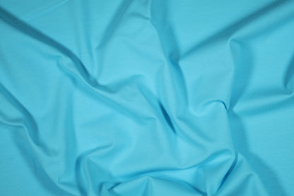 Elastischer Baumwolljersey in zartem Eisblau