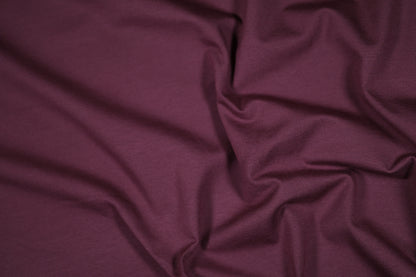 Bordeaux Baumwolljersey – angenehmer Fall für Modeprojekte