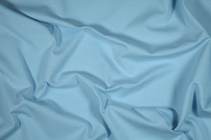 Zarter Baumwolljersey in Himmelblau – weich & atmungsaktiv