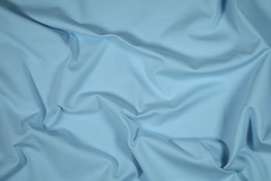 Zarter Baumwolljersey in Himmelblau – weich & atmungsaktiv