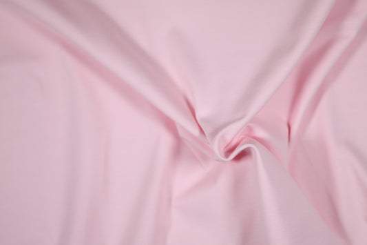 Rosa Baumwolljersey – zart & weich für Babykleidung