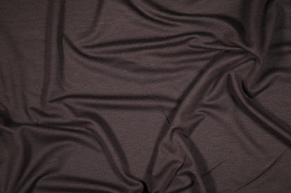 Elastischer Jersey in Dunkelbraun – ideal für Kleidung