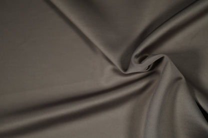 Scuba Stretch Stoff in neutralem Steingrau – ideal für moderne Modekreationen