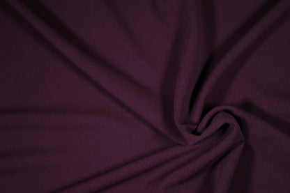 Elastischer Twin Jersey Stoff in Pflaume – ideal für Freizeitkleidung