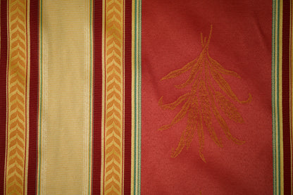 Hochwertiger Vorhangstoff in Tomatenrot – ideal für elegante Fensterdekorationen