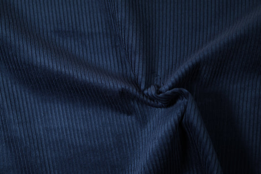 Feincord Stoff Marineblau – weiche Struktur