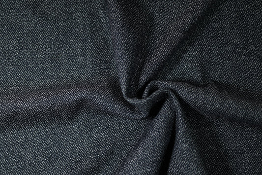 Eleganter Mittelgrauer Wollstoff mit feinem Muster – perfekt für Businessmode