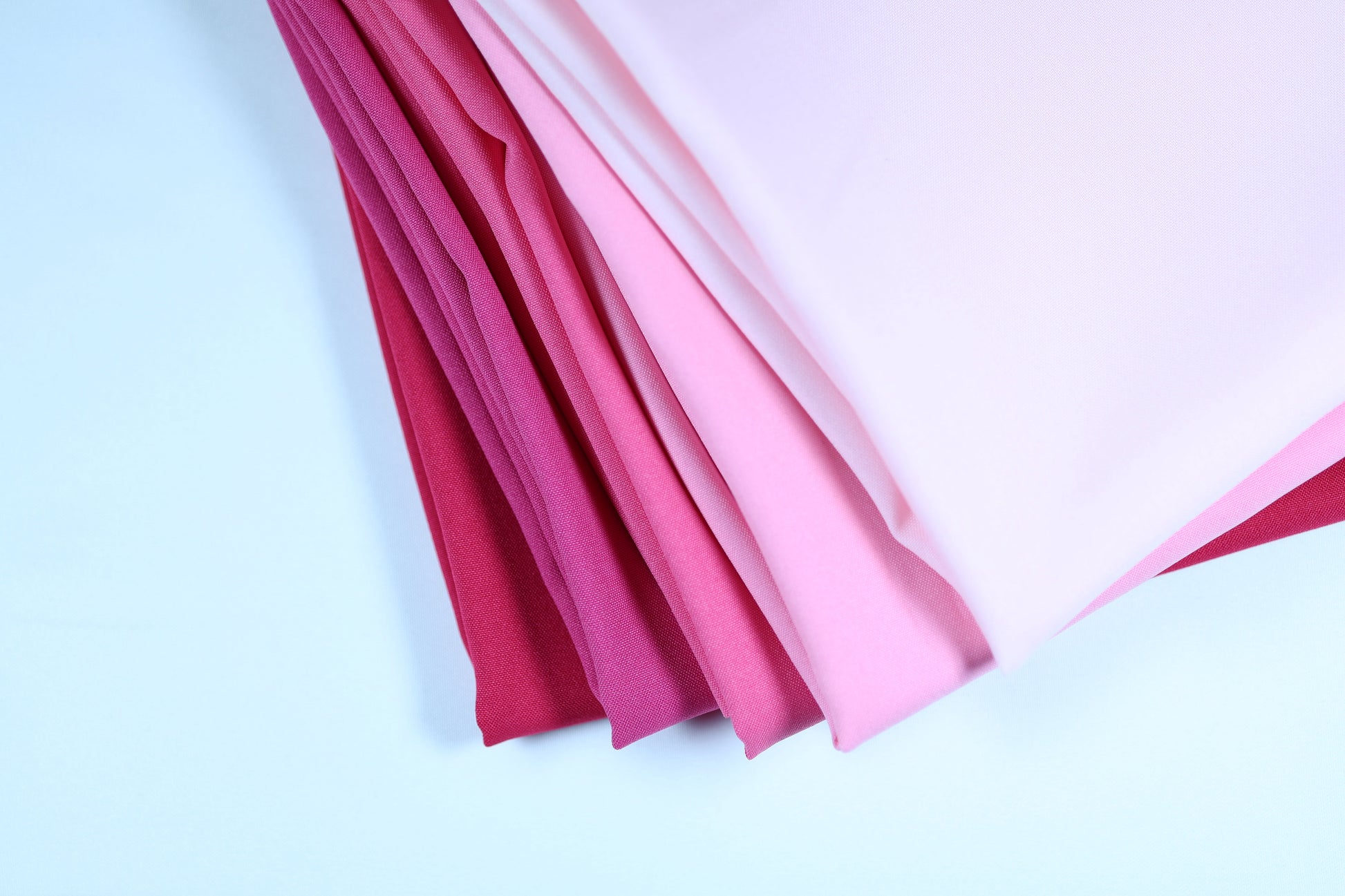 Alle Rosa Varianten aufgereiht – Blassrosa in Pastell