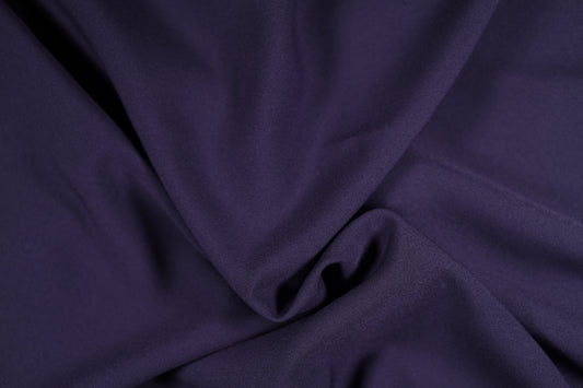Polyester Panama Stoff in Dunkelviolett – tiefer, eleganter Farbton für stilvolle Projekte