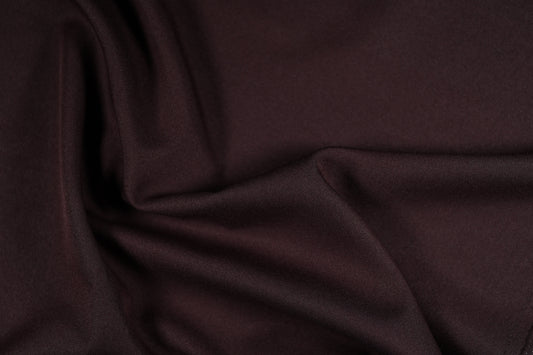 Hochwertiger Polyester Panama in Schokobraun – pflegeleicht und langlebig