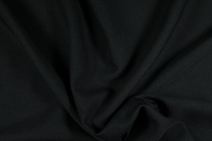 Polyester Panama Stoff in Schwarz – ideal für kreative Projekte und stilvolle Heimtextilien