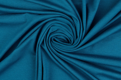 Viskose Jersey Petrol – weich, elastisch & atmungsaktiv