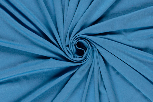 Viskose Stoff Aqua Blau Meterware – leichter fließender Bekleidungsstoff