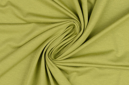 Viskose Jersey Stoff Lindgrün  – Weich, Elastisch & Fließend