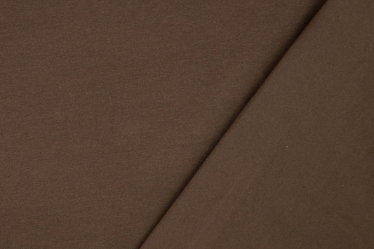 Baumwolljersey Dunkelbraun – Elastischer Jersey Stoff für Kleidung & Basics | Stoffeya