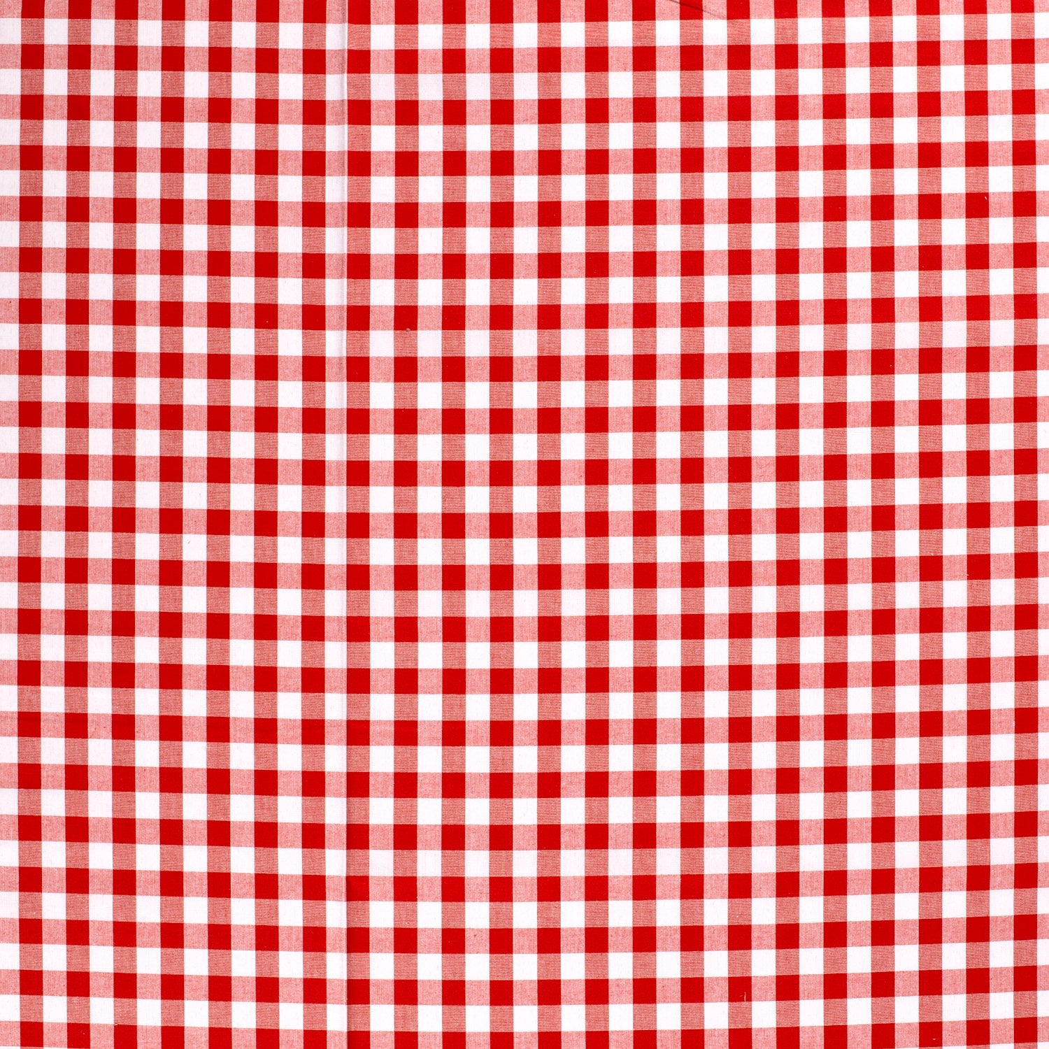 Baumwoll-Popeline Karo Rot – Detail