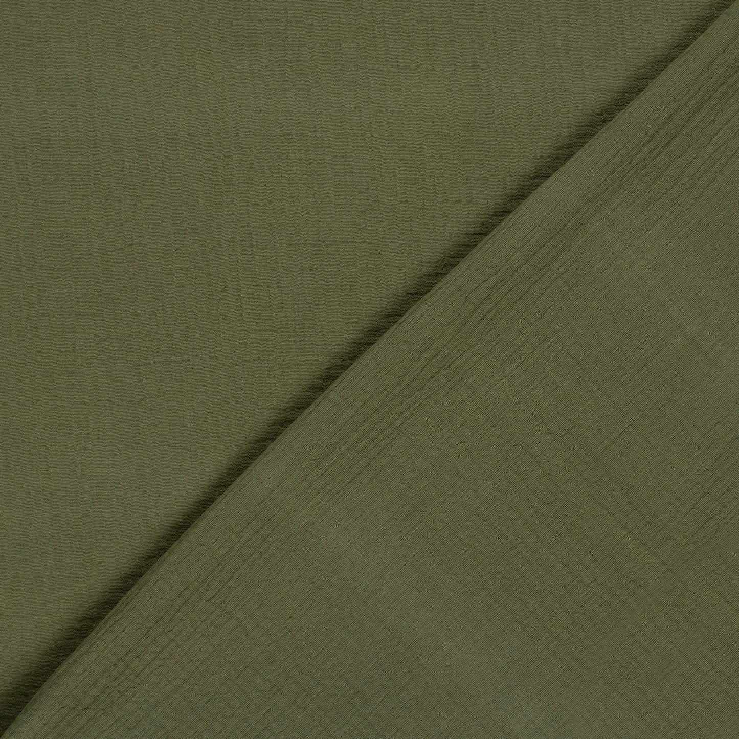 Musselin Stoff Tannengrün – Struktur