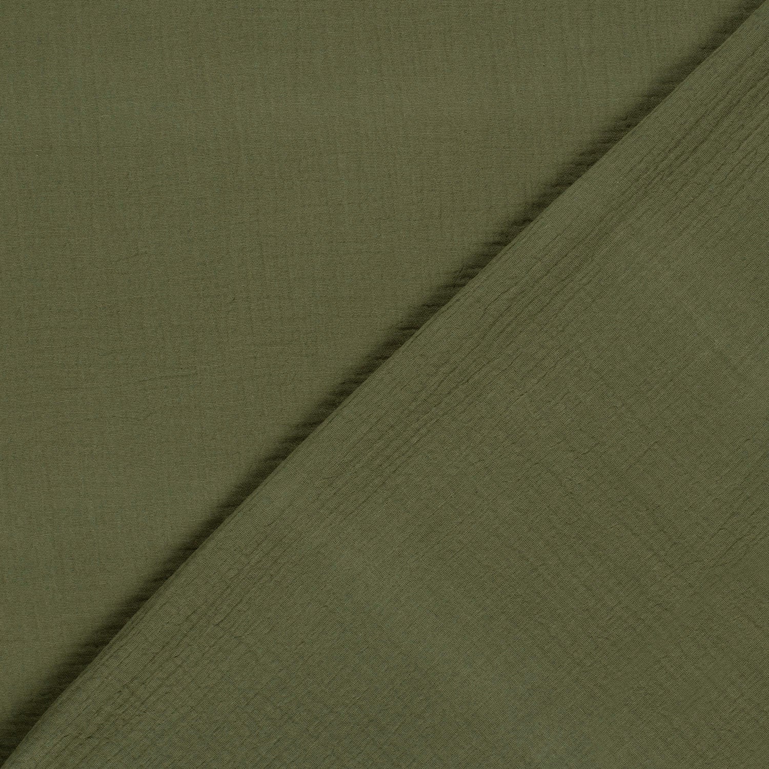 Musselin Stoff Tannengrün – Struktur
