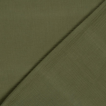 Musselin Stoff Tannengrün – Struktur