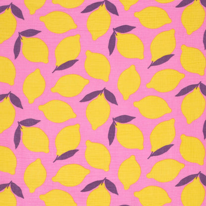 Musselin Obst & Früchte Rosa – Detail