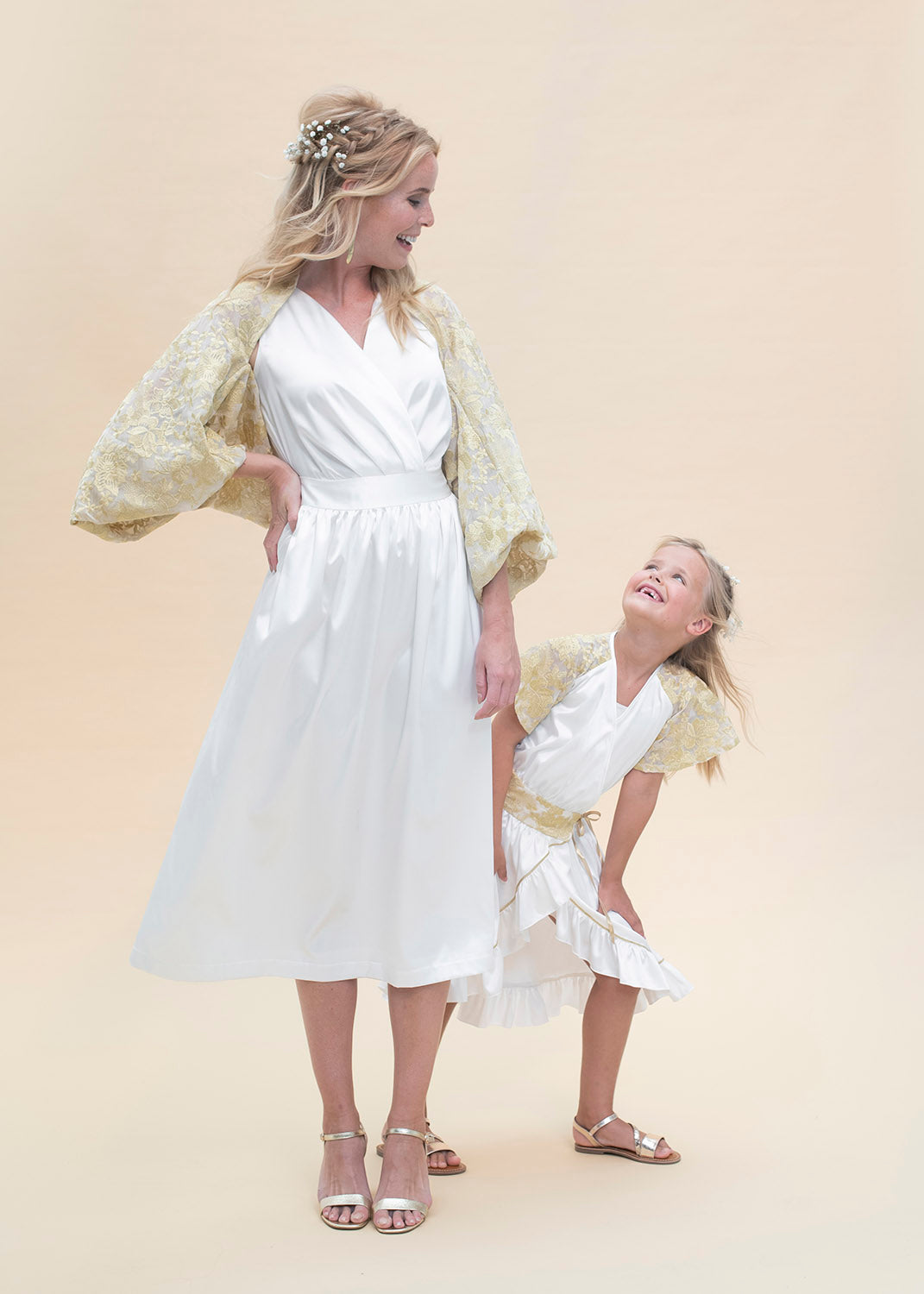 Satin Stretch Stoff Wollweiß – Rolle
