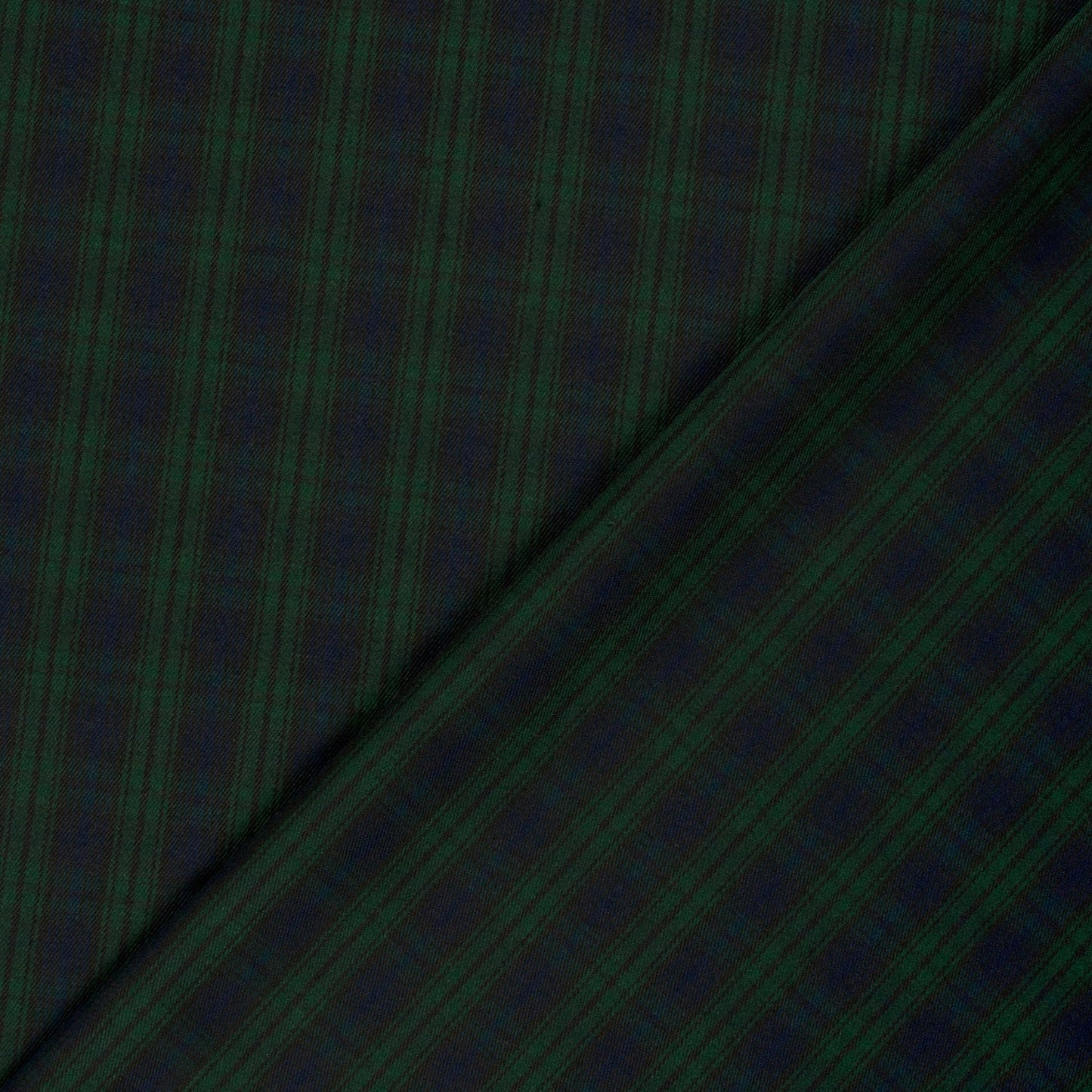Gabardine Schottenkaro Dunkelgrün – Struktur