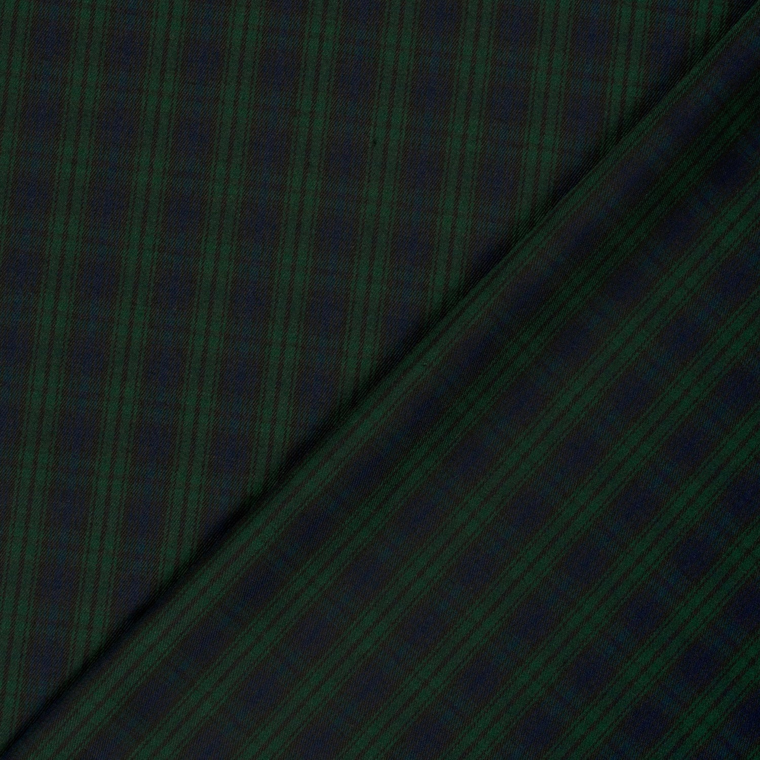 Gabardine Schottenkaro Dunkelgrün – Struktur